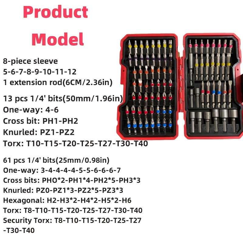 83Pcs Screwdriver Bit Set Impa - Screwdriver Set recension och pris